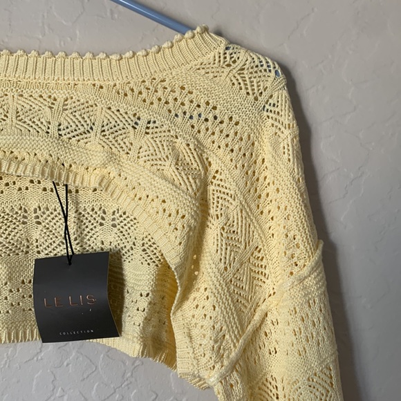 Yellow Crop Long Sleeve - Picture 2 of 3